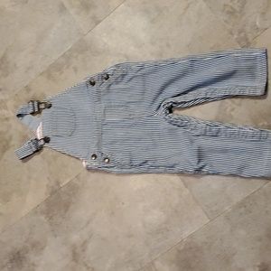 Mini boden striped overalls sz 18-24m